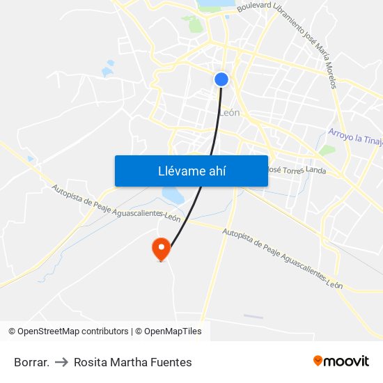 Borrar. to Rosita Martha Fuentes map