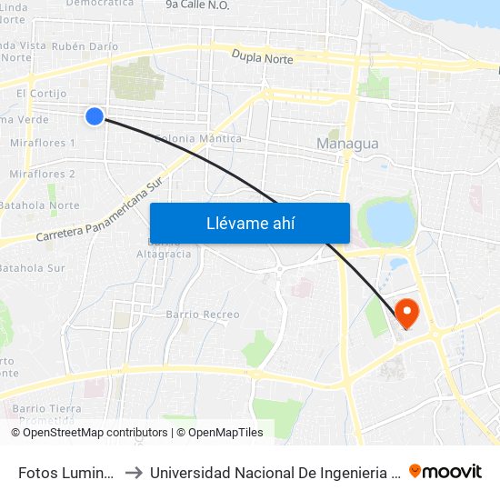 Fotos Luminton to Universidad Nacional De Ingenieria (Uni) map