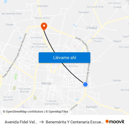 Avenida Fidel Velázquez Por 12 Y 14, Melchor Ocampo to Benemérita Y Centenaria Escuela Normal De Educación Primaria ""Rodolfomenéndez De La Peña"" map