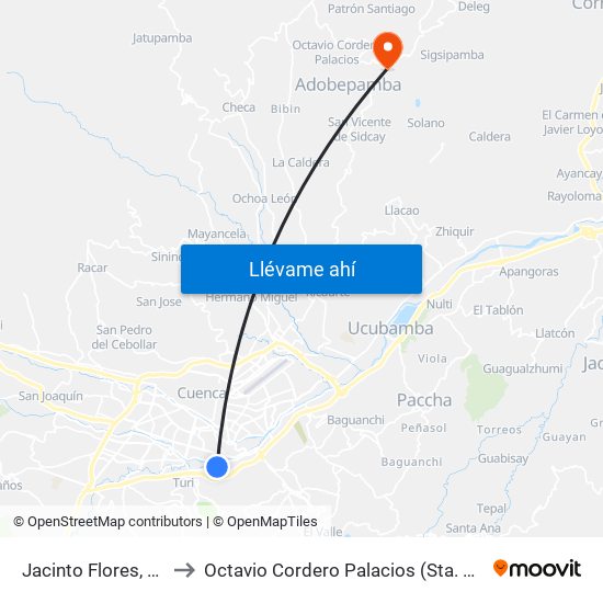 Jacinto Flores, 276 to Octavio Cordero Palacios (Sta. Rosa) map
