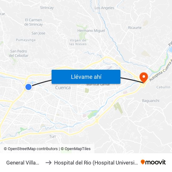 General Villamil, 259 to Hospital del Rio (Hospital Universitario del Río) map