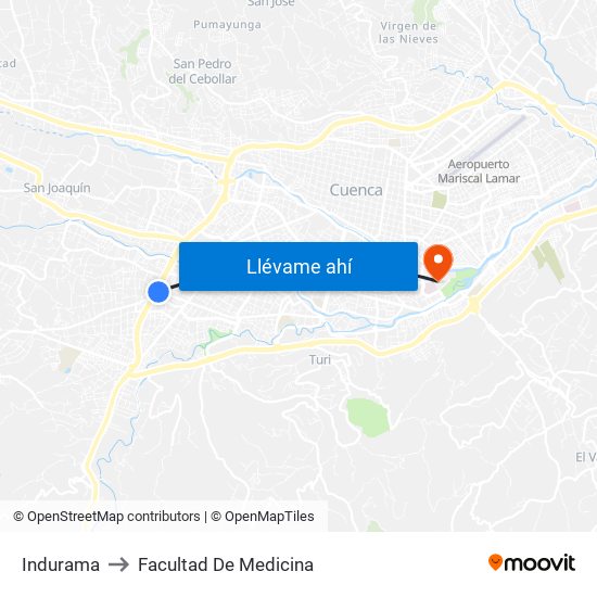 Indurama to Facultad De Medicina map