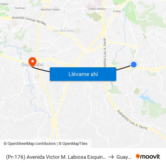 (Pr-176) Avenida Victor M. Labiosa Esquina Calle Pio Baroja to Guaynabo map