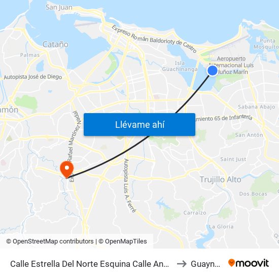 Calle Estrella Del Norte Esquina Calle Andromeda to Guaynabo map