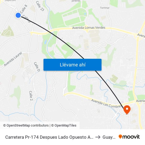 Carretera Pr-174 Despues Lado Opuesto Avenida Aguas Buenas to Guaynabo map