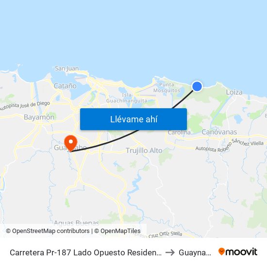 Carretera Pr-187 Lado Opuesto Residencia to Guaynabo map