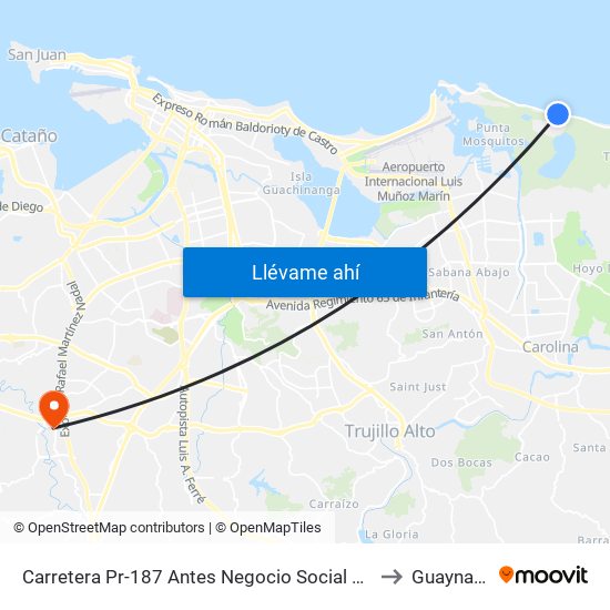 Carretera Pr-187 Antes Negocio Social Place to Guaynabo map