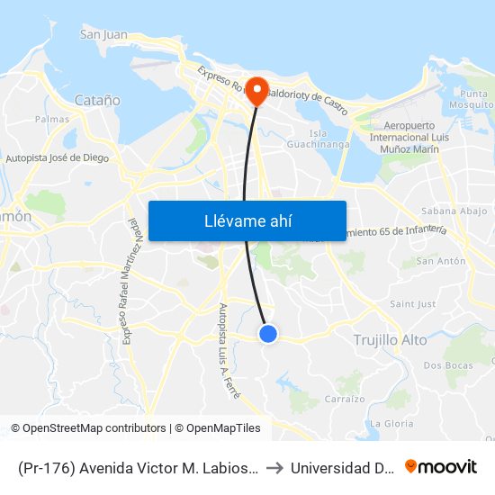 (Pr-176) Avenida Victor M. Labiosa Despues Lado Opuesto Calle Pio Baroja to Universidad Del Sagrado Corazón map