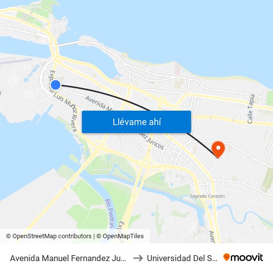 Avenida Manuel Fernandez Juncos Antes Calle Miramar to Universidad Del Sagrado Corazón map