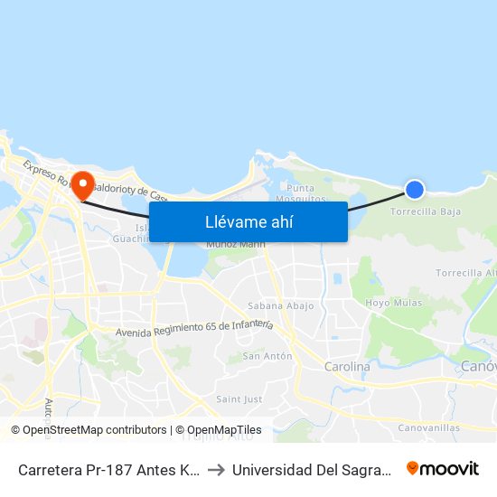 Carretera Pr-187 Antes Km 11 Hm 0 to Universidad Del Sagrado Corazón map