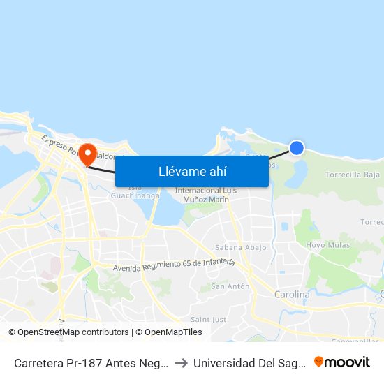 Carretera Pr-187 Antes Negocio Social Place to Universidad Del Sagrado Corazón map
