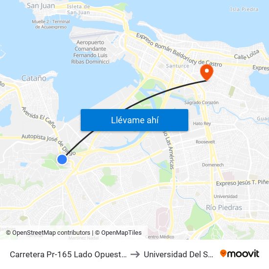 Carretera Pr-165 Lado Opuesto Imprenta El Nuevo Dia to Universidad Del Sagrado Corazón map