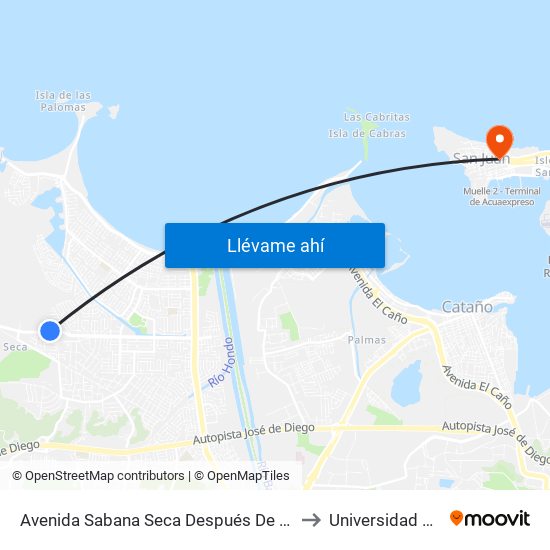 Avenida Sabana Seca Después De Los Apart. Mansión Del Mar to Universidad Carlos Albizu map