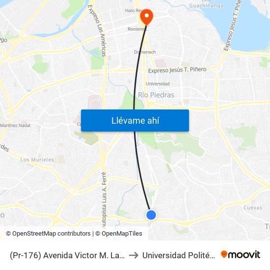 (Pr-176) Avenida Victor M. Labiosa Esquina Calle Pio Baroja to Universidad Politécnica De Puerto Rico map