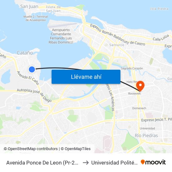 Avenida Ponce De Leon (Pr-24) Despues Calle Celso Barbosa to Universidad Politécnica De Puerto Rico map