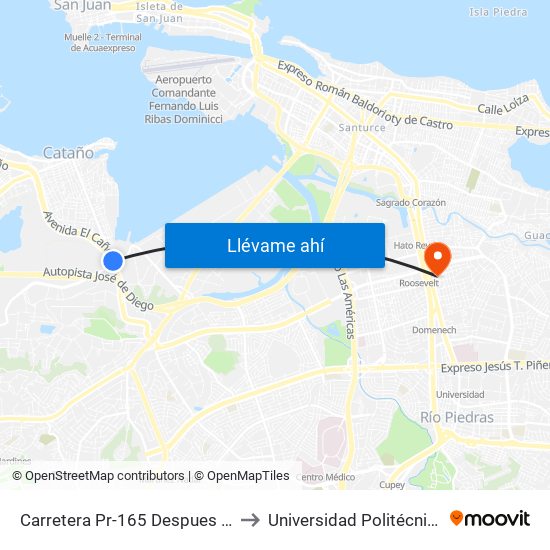 Carretera Pr-165 Despues Calle Francisco Goya to Universidad Politécnica De Puerto Rico map