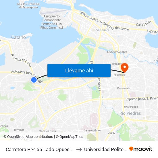 Carretera Pr-165 Lado Opuesto Centro De Distribucion Amelia to Universidad Politécnica De Puerto Rico map