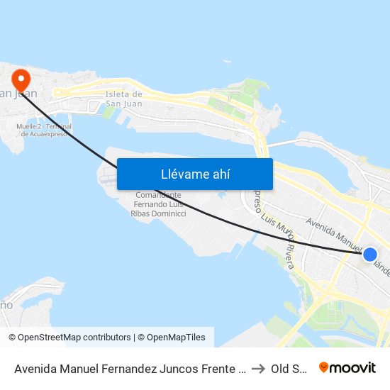 Avenida Manuel Fernandez Juncos Frente Departamento De Agricultura to Old San Juan map