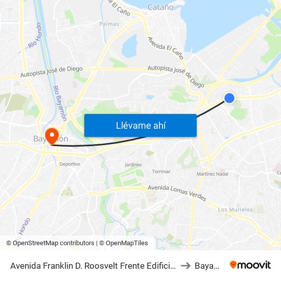 Avenida Franklin D. Roosvelt Frente Edificio Triple S to Bayamón map