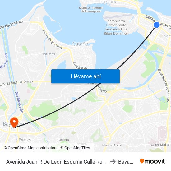 Avenida Juan P. De León Esquina Calle Runcabado to Bayamón map