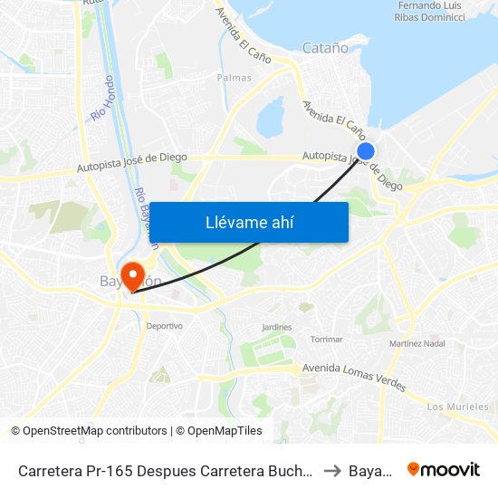 Carretera Pr-165 Despues Carretera Buchanan (Pr-28) to Bayamón map