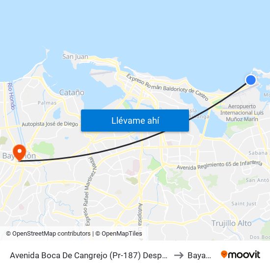 Avenida Boca De Cangrejo (Pr-187) Despues Cesco to Bayamón map