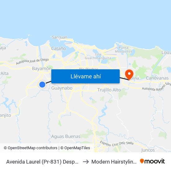 Avenida Laurel (Pr-831) Despues Calle 24 Sur to Modern Hairstyling Institute map