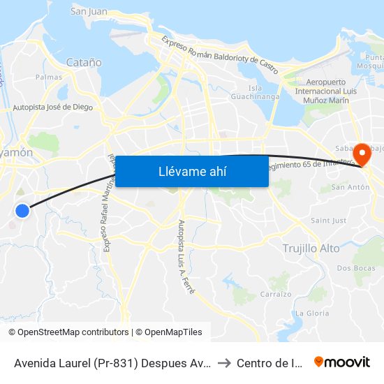 Avenida Laurel (Pr-831) Despues Avenida  Javier A. Mendez to Centro de Inspección map