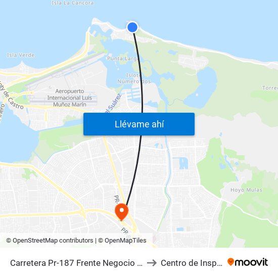 Carretera Pr-187 Frente Negocio El Almendro to Centro de Inspección map