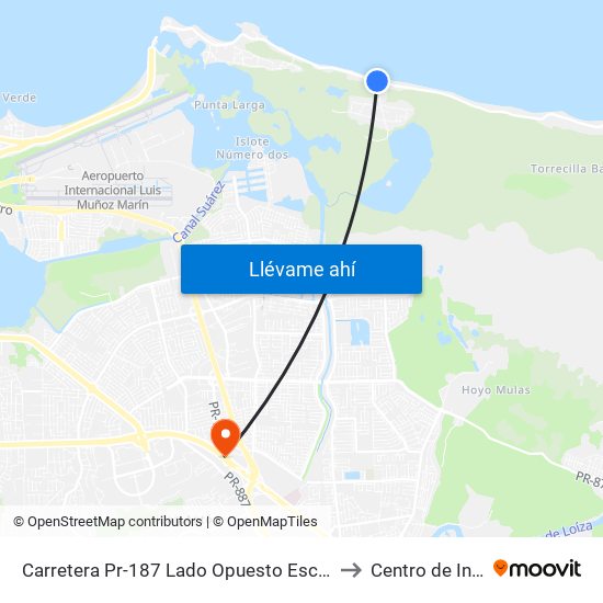 Carretera Pr-187 Lado Opuesto Escuela Emiliano Figueroa to Centro de Inspección map