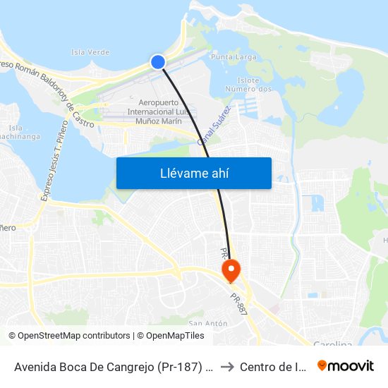 Avenida Boca De Cangrejo (Pr-187) Lado Opuesto Tropimar to Centro de Inspección map