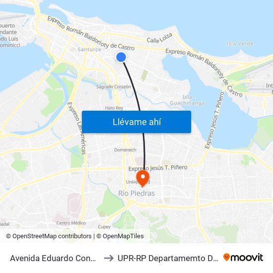 Avenida Eduardo Conde Despues Calle Salgado to UPR-RP Departamemto De Mùsica Edif. Agustin Stahl map
