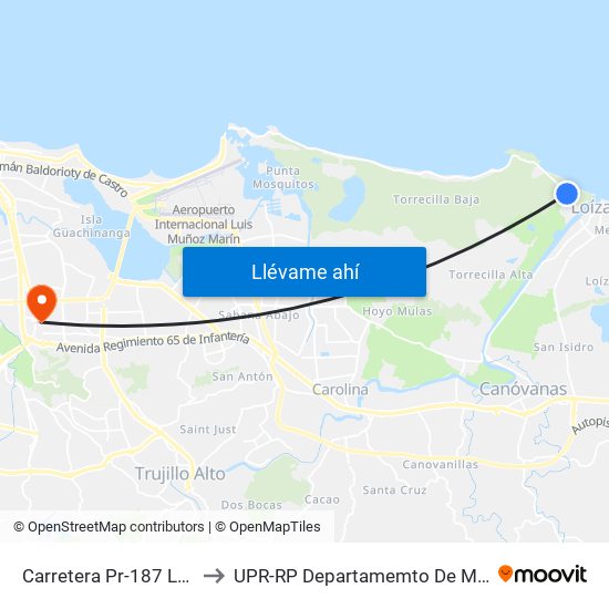 Carretera Pr-187 Lado Opuesto Aaa to UPR-RP Departamemto De Mùsica Edif. Agustin Stahl map