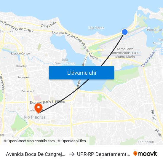 Avenida Boca De Cangrejo (Pr-187) Lado Opuesto Tropimar to UPR-RP Departamemto De Mùsica Edif. Agustin Stahl map