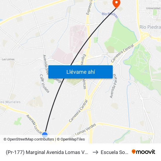 (Pr-177) Marginal Avenida Lomas Verdes Antes Residencial Alejandrino to Escuela Sotero Figueroa map