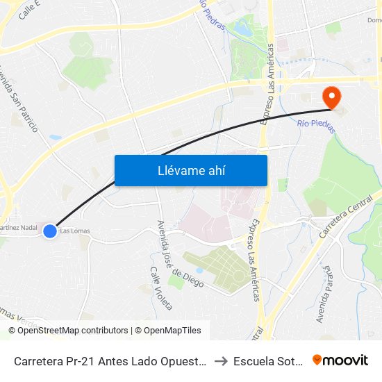 Carretera Pr-21 Antes Lado Opuesto Calle Sandalio Enrique León to Escuela Sotero Figueroa map