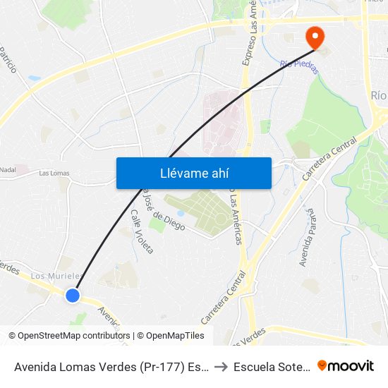 Avenida Lomas Verdes (Pr-177) Esquina Calle Petiouita Solis to Escuela Sotero Figueroa map