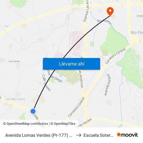 Avenida Lomas Verdes (Pr-177) Despues Calle Sauco to Escuela Sotero Figueroa map