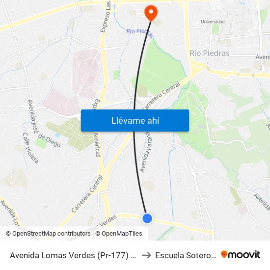Avenida Lomas Verdes (Pr-177) Despues Calle Ter to Escuela Sotero Figueroa map