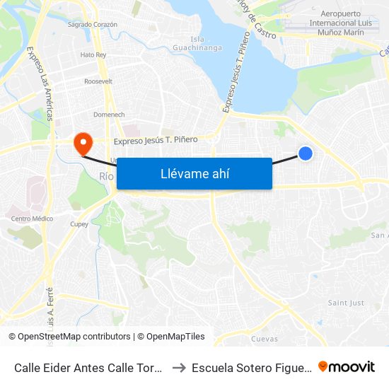 Calle Eider Antes Calle Torcaza to Escuela Sotero Figueroa map