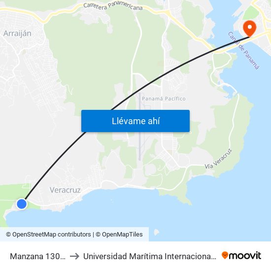 Manzana 130105, 226-101 to Universidad Marítima Internacional De Panamá (Umip) Edif. 1033 map