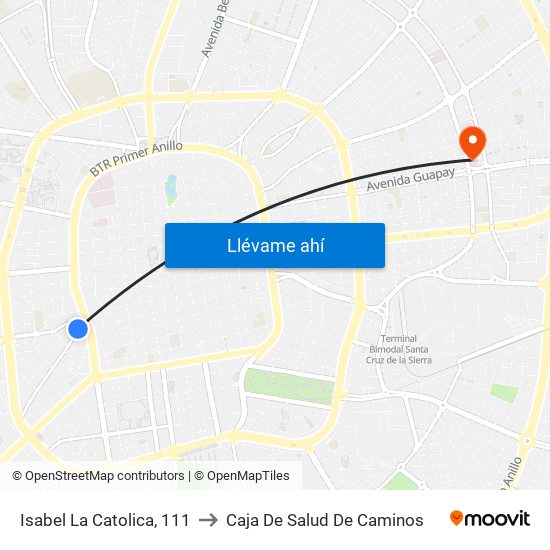 Isabel La Catolica, 111 to Caja De Salud De Caminos map