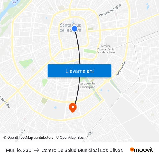 Murillo, 230 to Centro De Salud Municipal Los Olivos map
