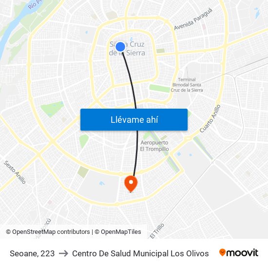 Seoane, 223 to Centro De Salud Municipal Los Olivos map