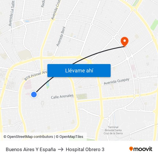 Buenos Aires Y Espa a Santa Cruz de la Sierra a Hospital Obrero 3