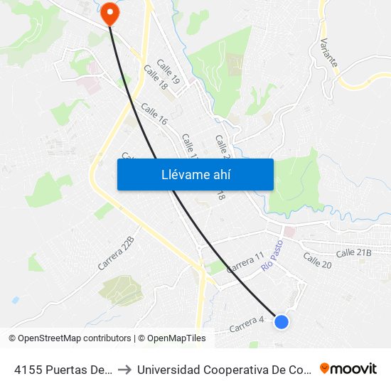 4155 Puertas Del Sol to Universidad Cooperativa De Colombia map