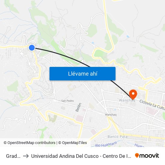 Gradas to Universidad Andina Del Cusco - Centro De Idiomas map