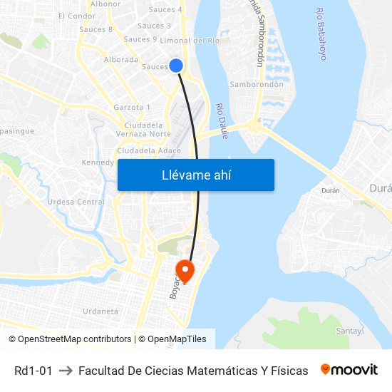 Rd1-01 to Facultad De Ciecias Matemáticas Y Físicas map