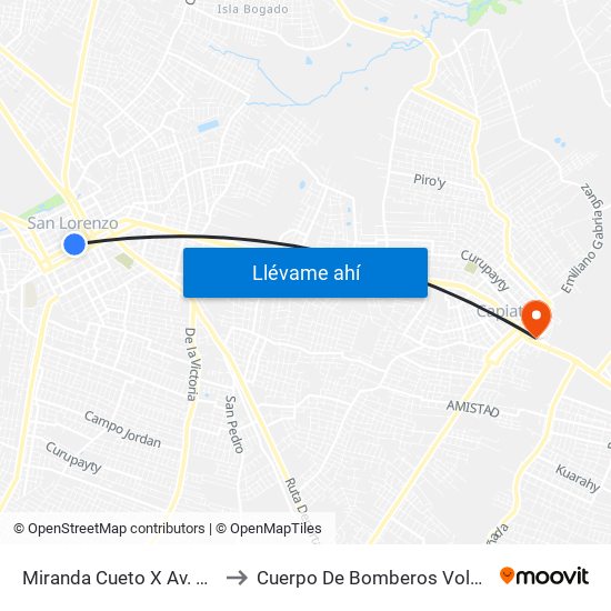 Miranda Cueto X Av. España to Cuerpo De Bomberos Voluntarios map