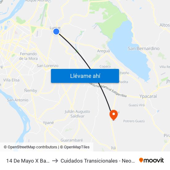 14 De Mayo X Balderrama to Cuidados Transicionales - Neonatología - HNI map